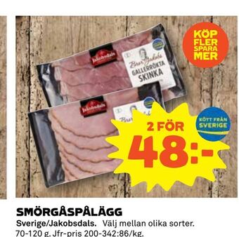 Coop Daglivs Smörgåspålägg erbjuda