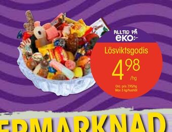 EKO Lösviktsgodis erbjuda