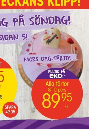 EKO Alla tårtor erbjuda