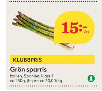 Hemköp Grön sparris erbjuda