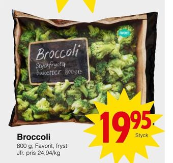 Matöppet Broccoli erbjuda