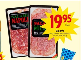 Matöppet Salami erbjuda