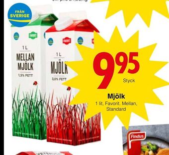 Matöppet Mjölk erbjuda