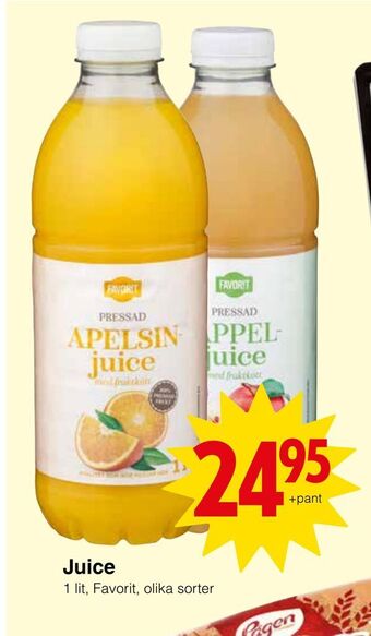 Matöppet Juice erbjuda
