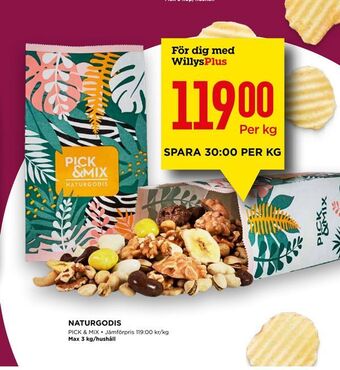 Willys NATURGODIS erbjuda