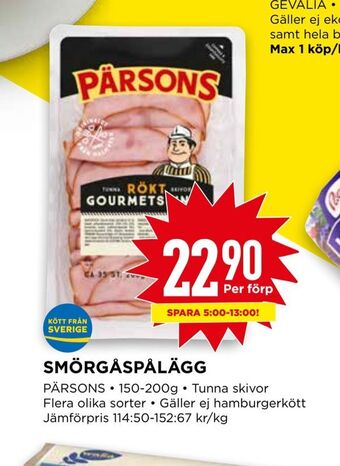 Willys Smörgåspålägg erbjuda