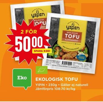 Willys Ekologisk tofu erbjuda