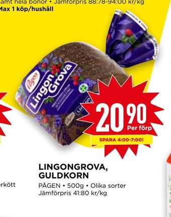 Willys Lingongrova, guldkorn erbjuda