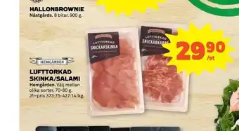 Coop Forum Lufttorkad skinka/salami erbjuda