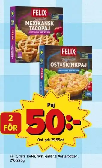 Östenssons Felix Paj 210-220 g erbjuda