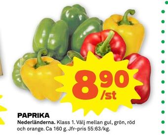 Stora Coop Paprika erbjuda