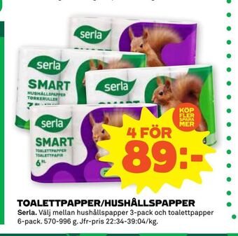 Stora Coop Toalettpapper/hushållspapper erbjuda
