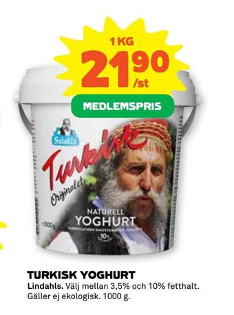 Stora Coop Turkisk yoghurt erbjuda
