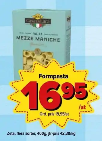 Östenssons Zeta Formpasta 400 g erbjuda