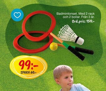 Leklust Badmintonset erbjuda