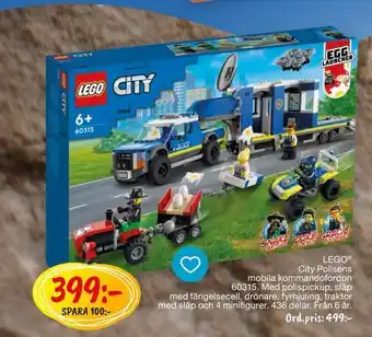 Leklust LEGO City Polisens erbjuda