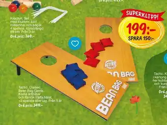 Leklust Tactic Classic Bean Bag Game erbjuda