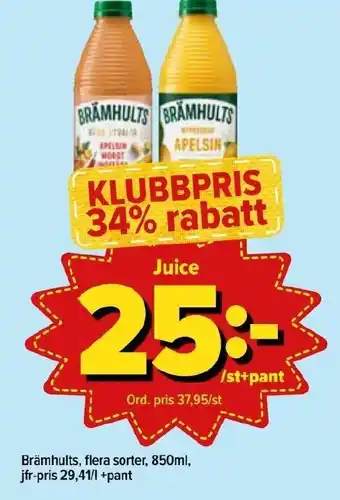 Östenssons Brämhults Juice 850 ml erbjuda