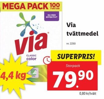 Lidl Via tvättmedel erbjuda
