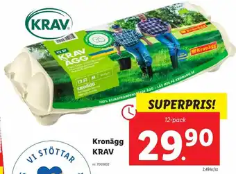 Lidl Krav Kronägg 12-pack erbjuda
