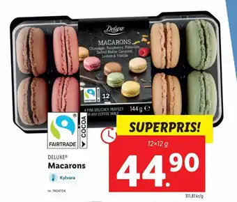 Lidl Deluxe Macarons 12x12 g erbjuda