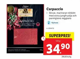 Lidl Carpaccio 120 g erbjuda