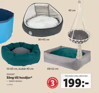 Lidl Zoofari Säng till husdjur * erbjuda