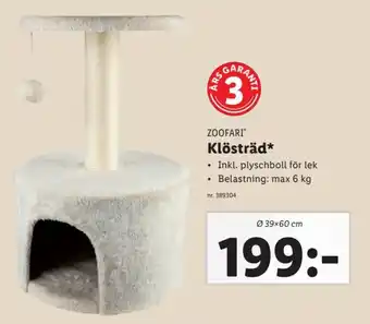 Lidl Zoofari Klösträd* ø 39x60 cm erbjuda