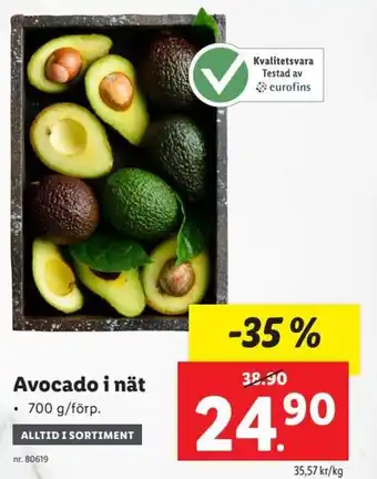 Lidl Avocado i nät 700 g erbjuda