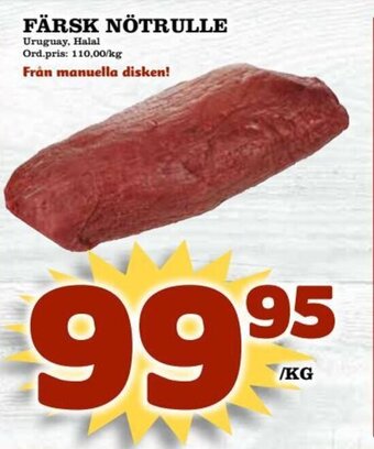 Supergrossen Färsk Nötrulle erbjuda