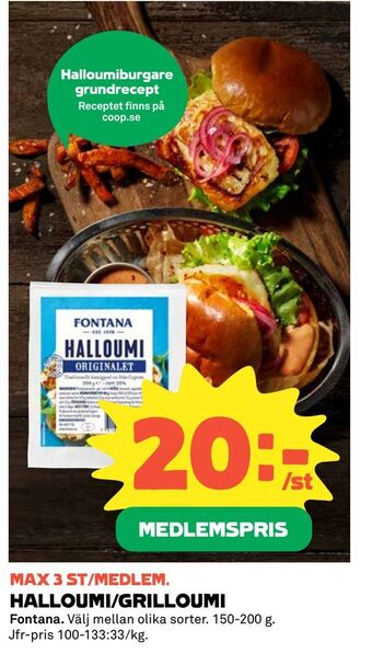Coop Halloumi/grilloumi erbjuda