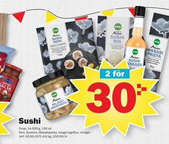 Pekås Sushi erbjuda