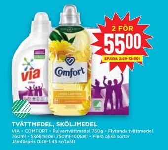 Willys Hemma Tvättmedel, sköljmedel erbjuda