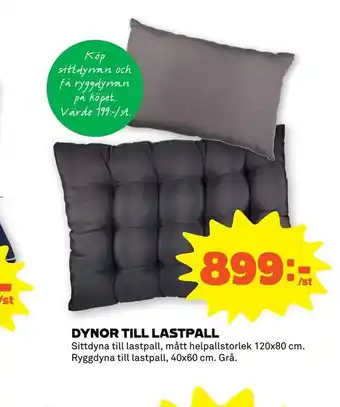 Dynor till lastpall