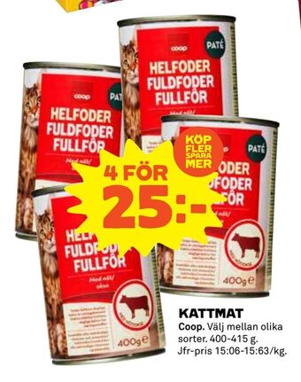 Coop Kattmat erbjuda