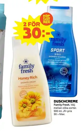 Coop Duschcreme erbjuda