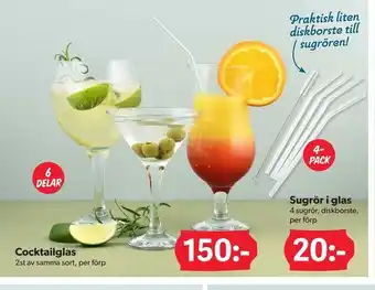 DollarStore Cocktailglas erbjuda