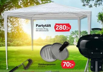 DollarStore Partytält erbjuda
