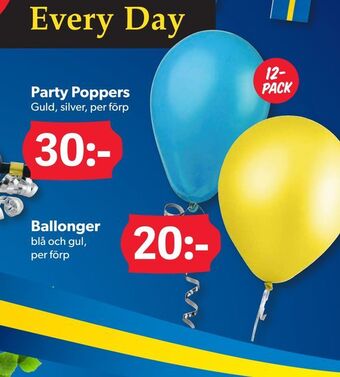 DollarStore Ballonger erbjuda