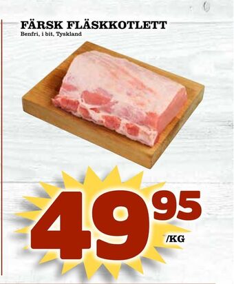 Matdax Färsk fläskkotlett erbjuda