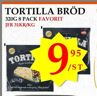 Matmixen Tortilla bröd erbjuda