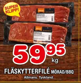 Nya Pulsen Fläskytterfilé fläskytterfilé mörad/bbq erbjuda