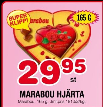 Nya Pulsen Marabou hjärta erbjuda