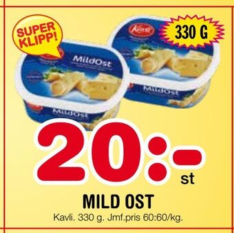 Nya Pulsen Mild ost erbjuda