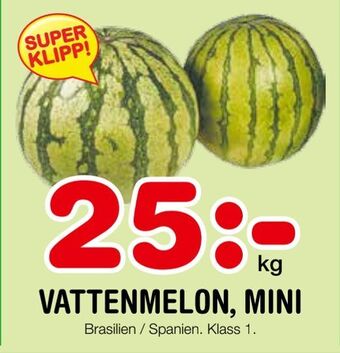 Nya Pulsen Vattenmelon, mini erbjuda
