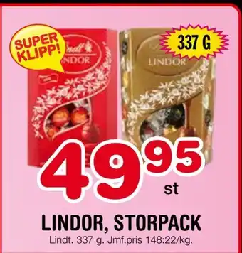 Lindor, storpack