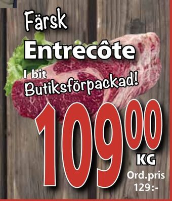 Supergrossen Entrecôte erbjuda