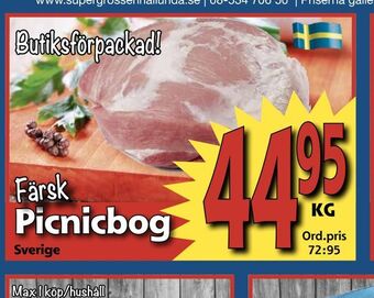 Supergrossen Picnicbog erbjuda