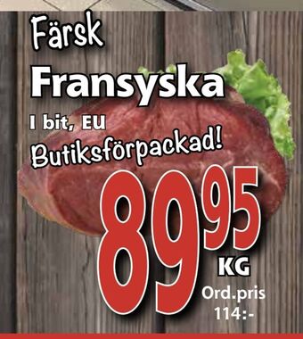 Supergrossen Fransyska erbjuda