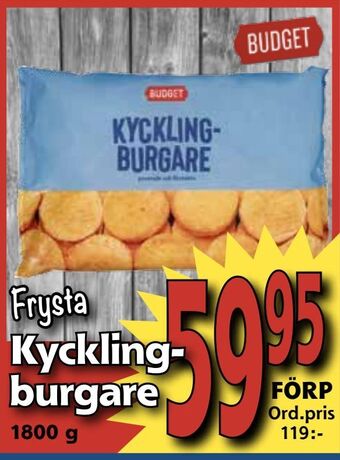 Supergrossen Kycklingburgare erbjuda